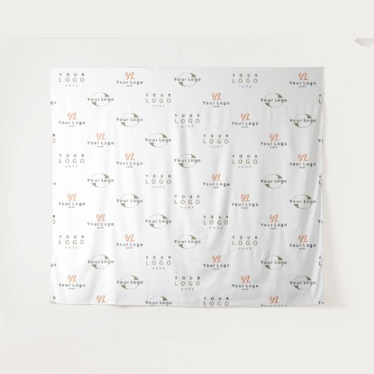 Hintergrund des Unternehmens White Custom Three Lo Wandteppich (Vorderseite (Horizontal))