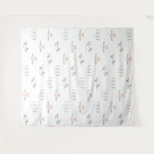 Hintergrund des Unternehmens White Custom Three Lo Wandteppich (Vorderseite (Horizontal))