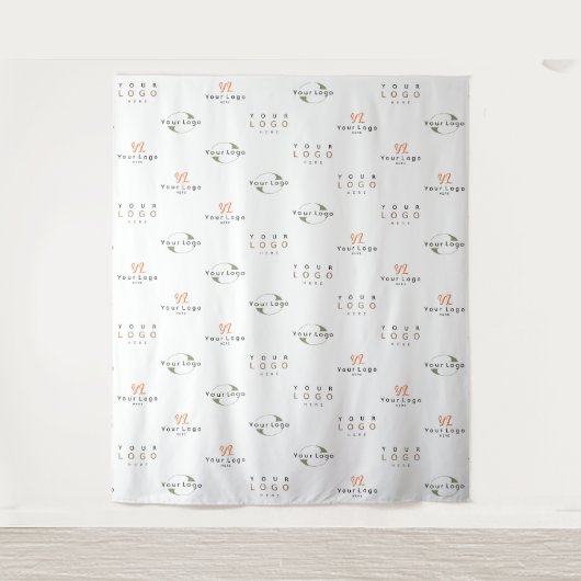 Hintergrund des Unternehmens White Custom Three Lo Wandteppich (Vorderseite)