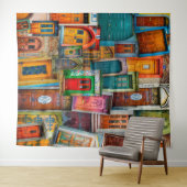 Hintergrund des Urban Door Collage Fotografy Studi Wandteppich (Beispiel (Horizontal))