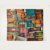 Hintergrund des Urban Door Collage Fotografy Studi Wandteppich (Vorderseite (Horizontal))