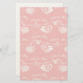 Hintergrund des Valentinstag Briefpapier (Vorne/Hinten)