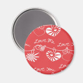 Hintergrund des Valentinstag Magnet (Vorderseite/Rückseite)