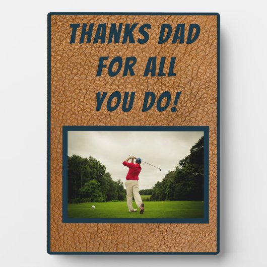 Hintergrund des Vaters und Text Fotoplatte (Vorderseite)