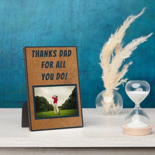 Hintergrund des Vaters und Text Fotoplatte (Seite)