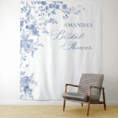 Hintergrund des viktorianischen blaublauen Brautpa Wandteppich (Beispiel)