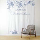 Hintergrund des viktorianischen blauen Brautparty Wandteppich (Beispiel)