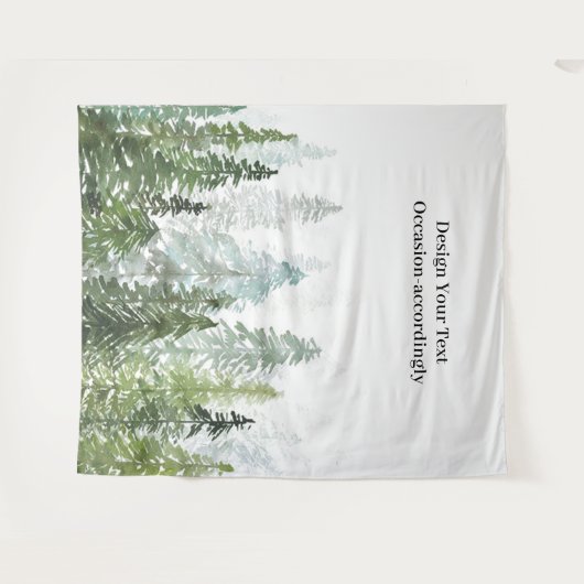 Hintergrund des Wandgemäldes des Pinienwaldes im W Wandteppich (Vorderseite (Horizontal))