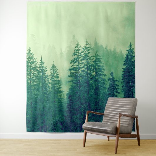 Hintergrund des Wandgemäldes des Waldes Fotos Wandteppich (Beispiel)