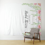 Hintergrund des weißen Brautparty Wandteppich (Beispiel (Horizontal))