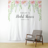 Hintergrund des weißen Brautparty Wandteppich (Beispiel)