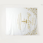 Hintergrund des White-Gold-Abschlusses der Medizin Wandteppich (Vorderseite (Horizontal))