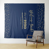 Hintergrund des Wiedersehen-Party der Gold- und Na Wandteppich (Beispiel (Horizontal))