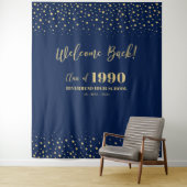 Hintergrund des Wiedersehen-Party der Gold- und Na Wandteppich (Beispiel)