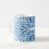 Hintergrund des Winters. Handgestrichene Wasserfar Kaffeetasse (Vorderseite Links)