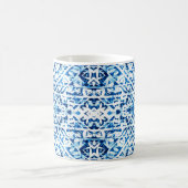 Hintergrund des Winters. Handgestrichene Wasserfar Kaffeetasse (Mittel)