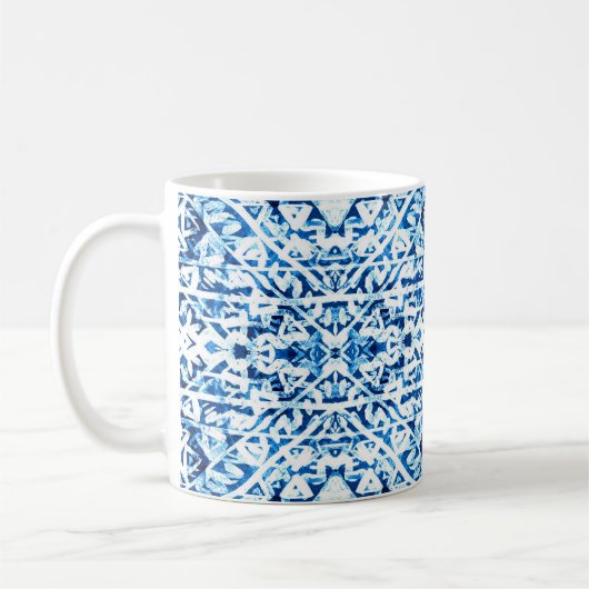 Hintergrund des Winters. Handgestrichene Wasserfar Kaffeetasse (Links)