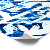 Hintergrund des Winters Handgestrichene Wasserfarb Poster (Ecke)