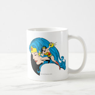 Hintergrund des Wunder-Woman-Profils Kaffeetasse