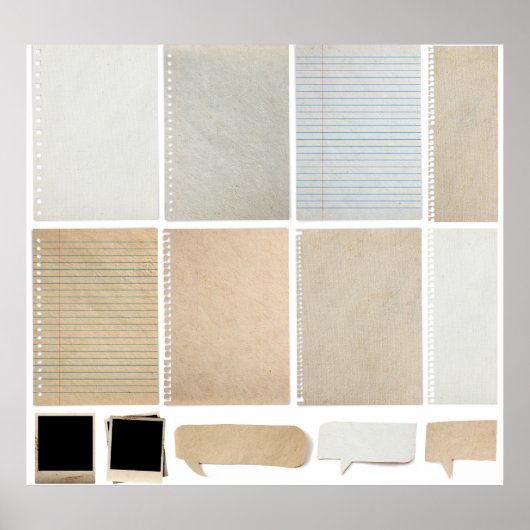 Hintergrund-Designelemente für Papiertexte Poster (Vorne)