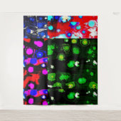 Hintergrund Digitales Designband Wandteppich (Vorderseite)