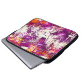 Hintergrund dunkler Abstrakter Blöcke Laptopschutzhülle (Vorne Knopf)