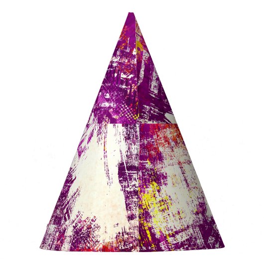 Hintergrund dunkler Abstrakter Blöcke Partyhütchen (Rückseite)