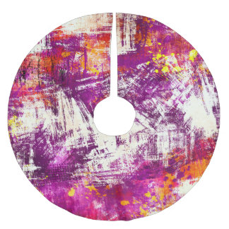 Hintergrund dunkler Abstrakter Blöcke Polyester Weihnachtsbaumdecke