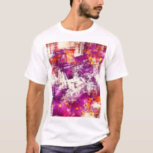 Hintergrund dunkler Abstrakter Blöcke T-Shirt