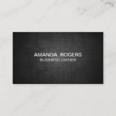 Hintergrund dunkler Textur Visitenkarte (Vorderseite)