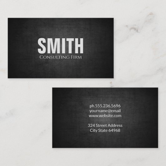 Hintergrund dunkler Textur Visitenkarte (Vorne/Hinten)