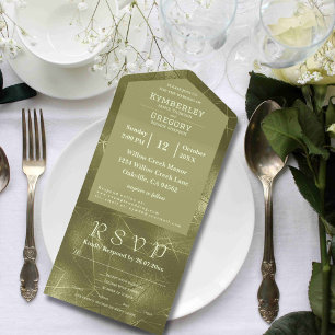 Hintergrund-E-Mail zum Olive Sage Green Shimmer Li All In One Einladung