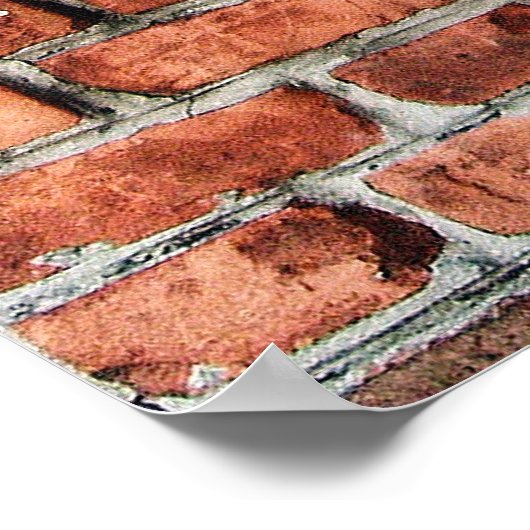 Hintergrund einer roten und grauen Mauer Poster (Ecke)