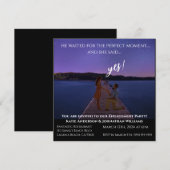 Hintergrund: Engagement Party-Foto-Nacht Einladung (Vorne/Hinten)