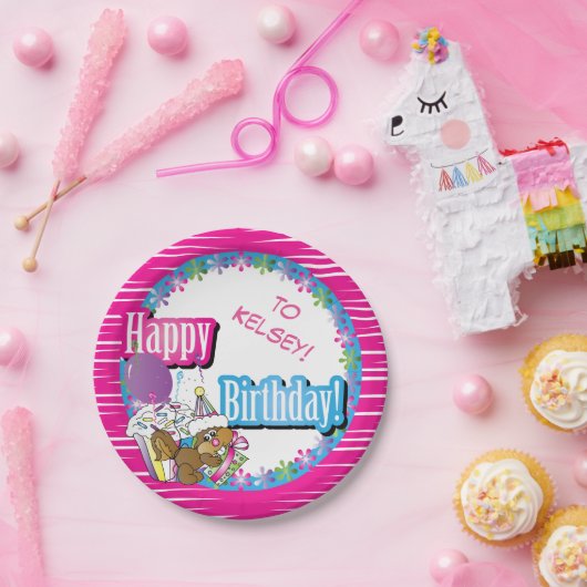 Hintergrund-Farbe des alles- Gute zum Pappteller (Party)