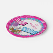 Hintergrund-Farbe des alles- Gute zum Pappteller (Schrägansicht)