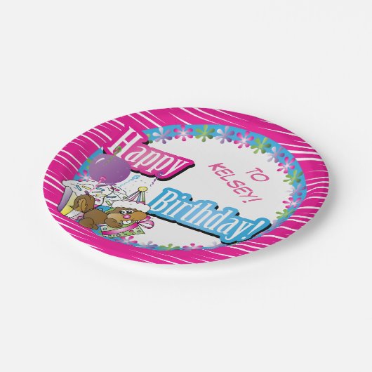 Hintergrund-Farbe des alles- Gute zum Pappteller (Schrägansicht)