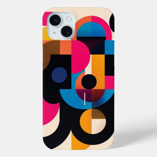 Hintergrund farbiger Buchstaben Case-Mate iPhone Hülle (Rückseite)