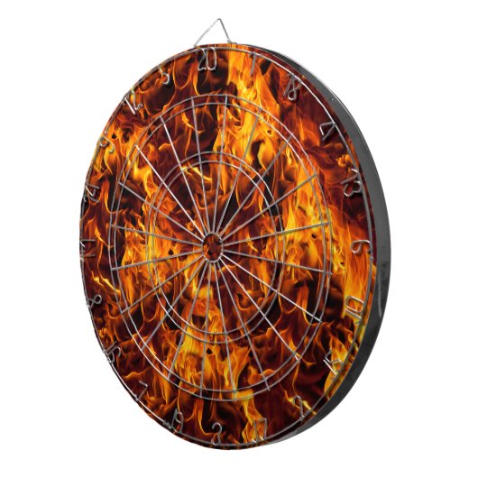 Hintergrund Feuer-/Flammenmuster Dartscheibe (Vorderseite rechts)