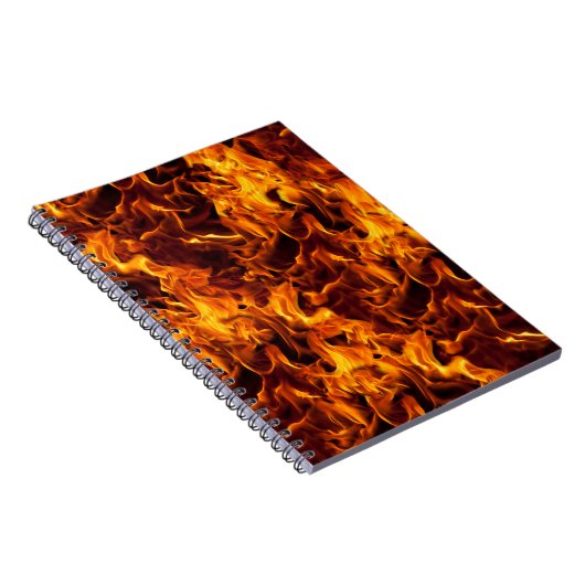 Hintergrund Feuer-/Flammenmuster Notizblock (Rechte Seite)