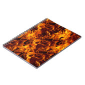 Hintergrund Feuer-/Flammenmuster Notizblock (Linke Seite)