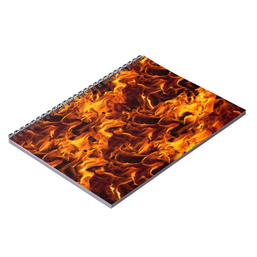 Hintergrund Feuer-/Flammenmuster Notizblock (Linke Seite)