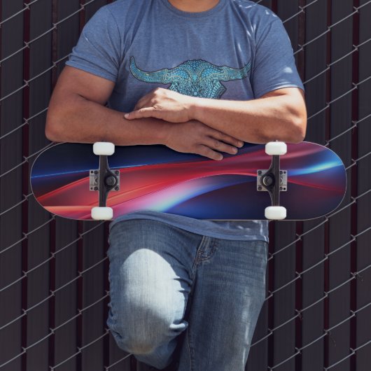 Hintergrund fließender farbiger Formen Skateboard (Außenbereich 3)