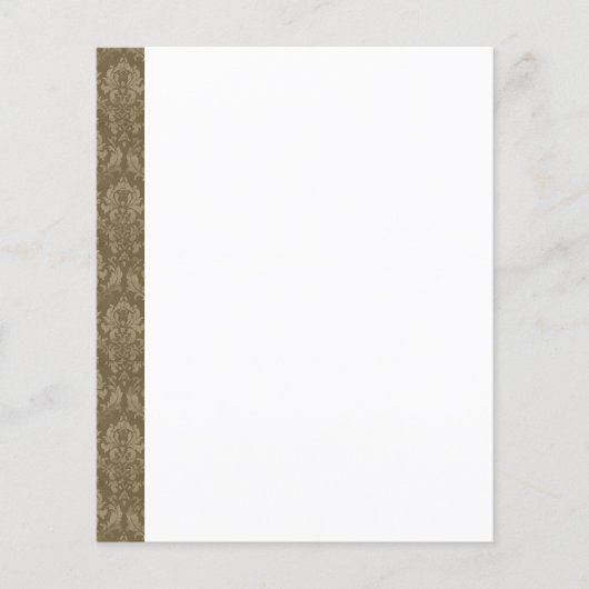 Hintergrund-Flyer für Vintages Damaskus-Grenzpapie Flyer (Vorne)