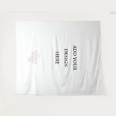 Hintergrund-Fotobooth-Vorlage leer Wandteppich (Vorderseite (Horizontal))