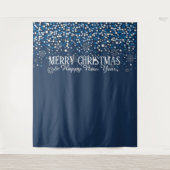 Hintergrund frohe Weihnachten und glückliches Neue Wandteppich (Vorderseite)