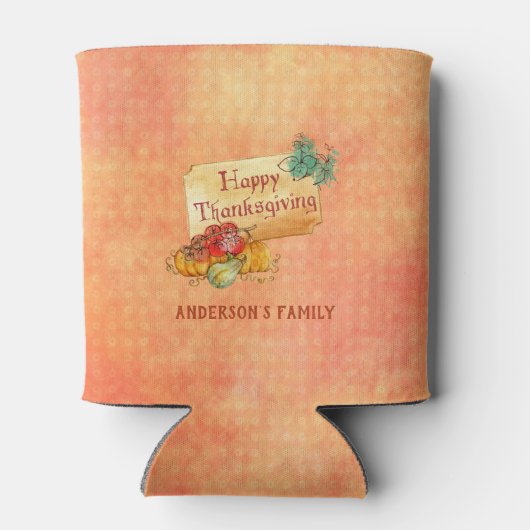 Hintergrund Früchte im Herbst Dosenkühler (Rückseite)