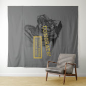 Hintergrund für Abschluss-Glückwunsch Wandteppich (Beispiel (Horizontal))