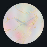 Hintergrund für abstrakte Gradienten Große Wanduhr<br><div class="desc">Beachten Sie bitte,  dass der Effekt der Folie nicht real ist,  sondern nur simuliert</div>