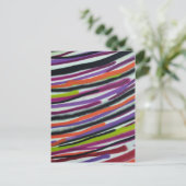 Hintergrund für abstrakte Linien Postkarte (Stehend Vorderseite)